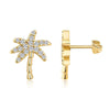 Golden Coconut Tree Earrings