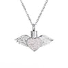Heart Wings Diamond Ash Pendant