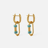 Gold Carabiner Drop Earrings for Women