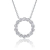 Minimalist Light Luxury Halo Moissanite Necklace