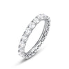 Geometric Hoop Diamond Ring For Women