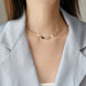 Gold Shell Heart Pendant Necklace for Women