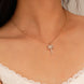 Diamond Coconut Tree Pendant Necklace