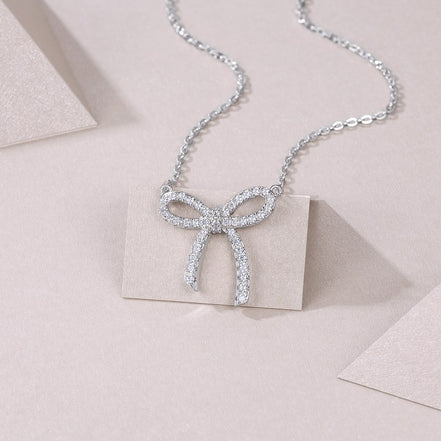 Hexagon Solitaire Moissanite Pendant Necklace