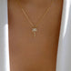 Diamond Coconut Tree Pendant Necklace