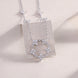 Iris Hexagon Moissanite Necklace | Platinum-Plated S925 Silver