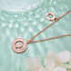 O Initial Moissanite Necklace