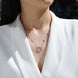 Iris Hexagon Moissanite Necklace | Platinum-Plated S925 Silver