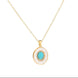 Fashion Simple Niche Oval Couple Necklace