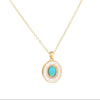 Fashion Simple Niche Oval Couple Necklace