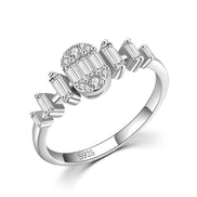 S925 Sterling Silver Diamond Ring