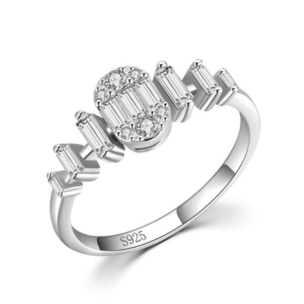 S925 Sterling Silver Diamond Ring