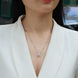 Egg-Shape Moissanite Pendant Necklace | Platinum S925 Silver | Minimalist