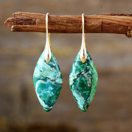 Sea Sediment Jasper Natural Stone Earrings