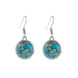 Blue Pine Stone Earrings