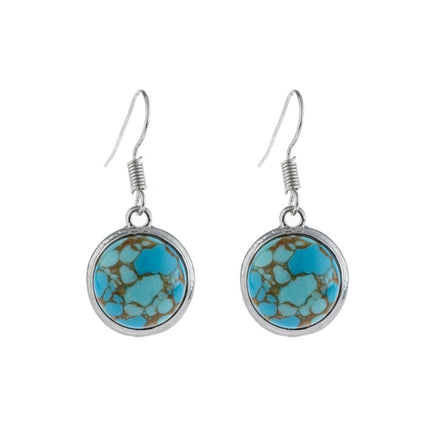 Blue Pine Stone Earrings