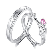 Heart Shaped Diamond Band Ring