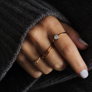 White Shell Advanced Ring Design