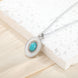 Fashion Simple Niche Oval Couple Necklace