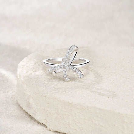 Morganite Halo Ring | Platinum-Plated S925 Silver | Minimalist