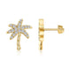 Golden Coconut Tree Earrings