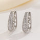 Elegant Full Diamond Copper Earrings