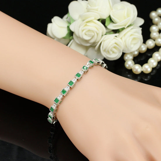 Multi Color Cubic Zirconia Bracelet