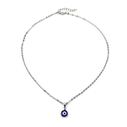 Evil Eye Pendant Black Short Necklace