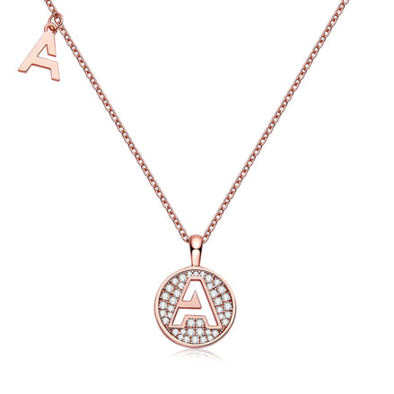 A Initial Moissanite Necklace