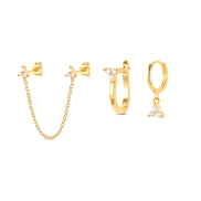 Celestial Gold Ear Cuff & Stud Set