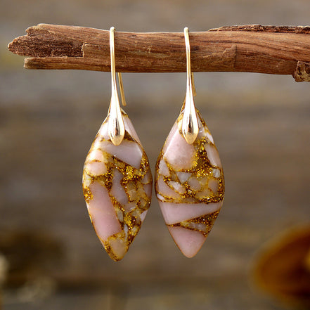 Sea Sediment Jasper Natural Stone Earrings