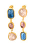 Crystal & Stone Drop Earrings for Women