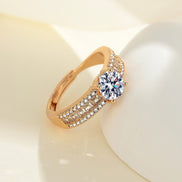 Champagne Gold Diamond Ring