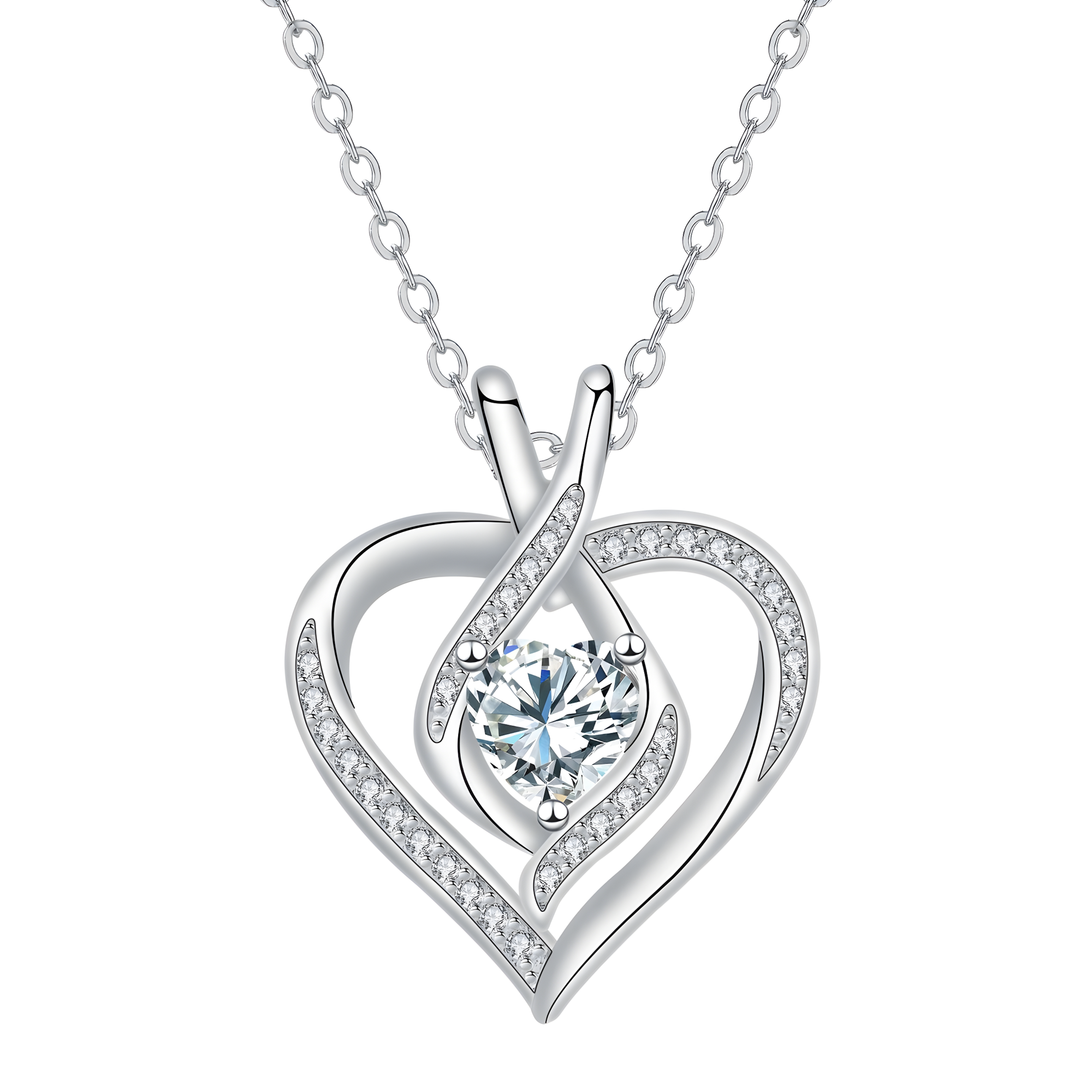 Diamond Love Necklace Women's Fashion