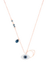 Rose Gold Crescent Pendant Necklace