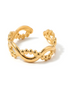 Adjustable Wave Beaded Ring