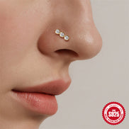 Crystal Nose Ring S925 Silver