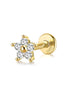 Sunflower Diamond Sterling Earrings