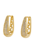 Elegant Full Diamond Copper Earrings