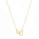 Double Heart Pendant Necklace