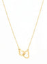 Double Heart Pendant Necklace