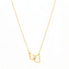 Double Heart Pendant Necklace