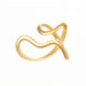 Minimalist S Curve Adjustable Open Ring