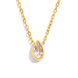 Gold Teardrop Pendant Necklace