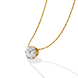 Solitaire Crystal Pendant Necklace