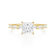 Luxury Square Diamond Studded Ring for Women