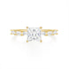 Luxury Square Diamond Studded Ring for Women
