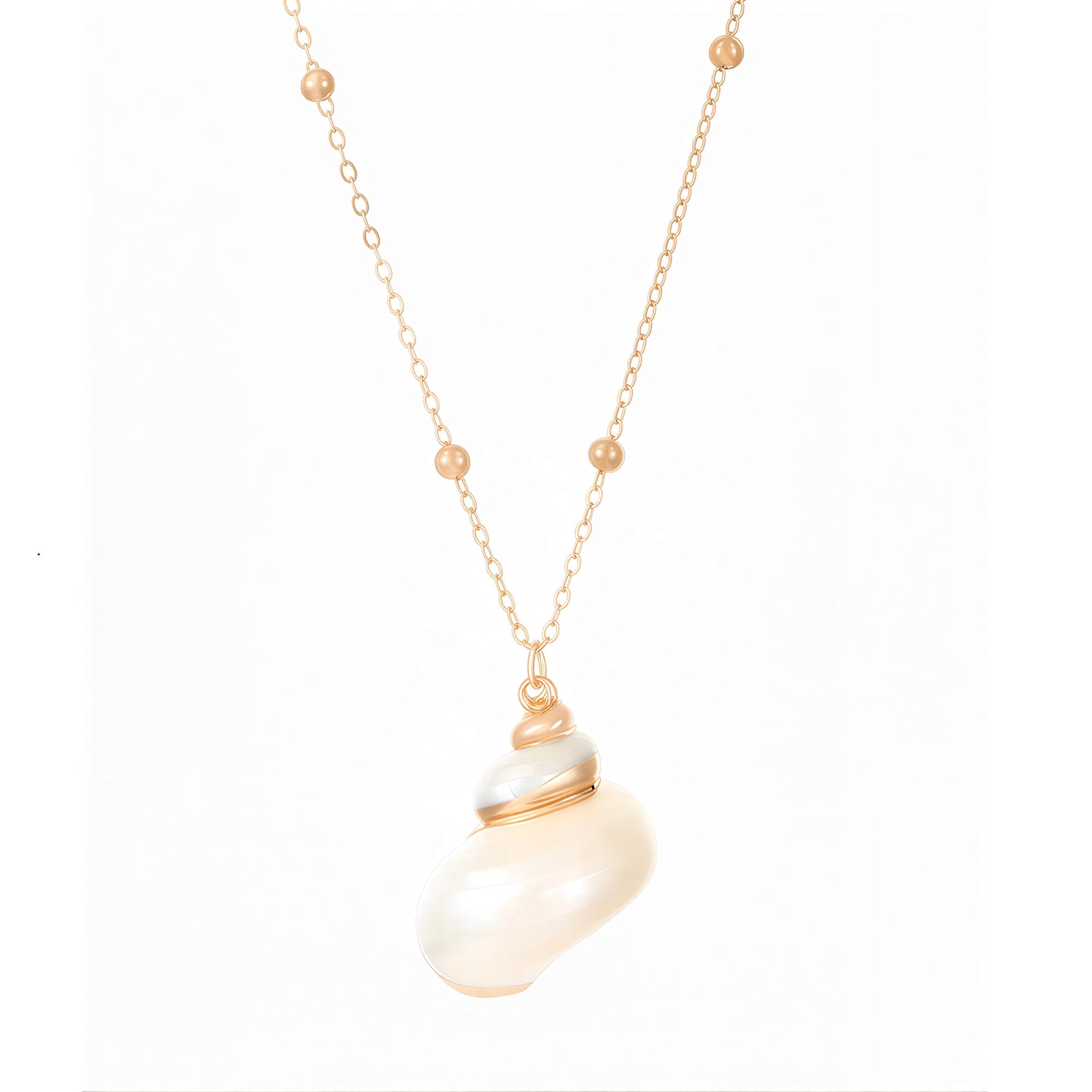 Natural Seashell Pendant Necklace