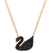 Crystal Swan Pendant Necklace