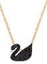 Crystal Swan Pendant Necklace